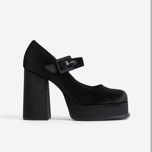 Black Platform Mary Jane Shoes